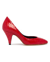 Red Haze Leather Pumps | PDP | Antonia