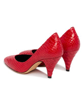 Red Haze Leather Pumps | PDP | Antonia