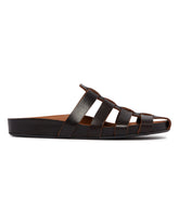 Brown Leather Fisherman Sandals | PDP | Antonia