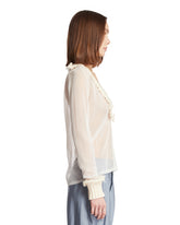White Semi-Sheer Top | PDP | Antonia