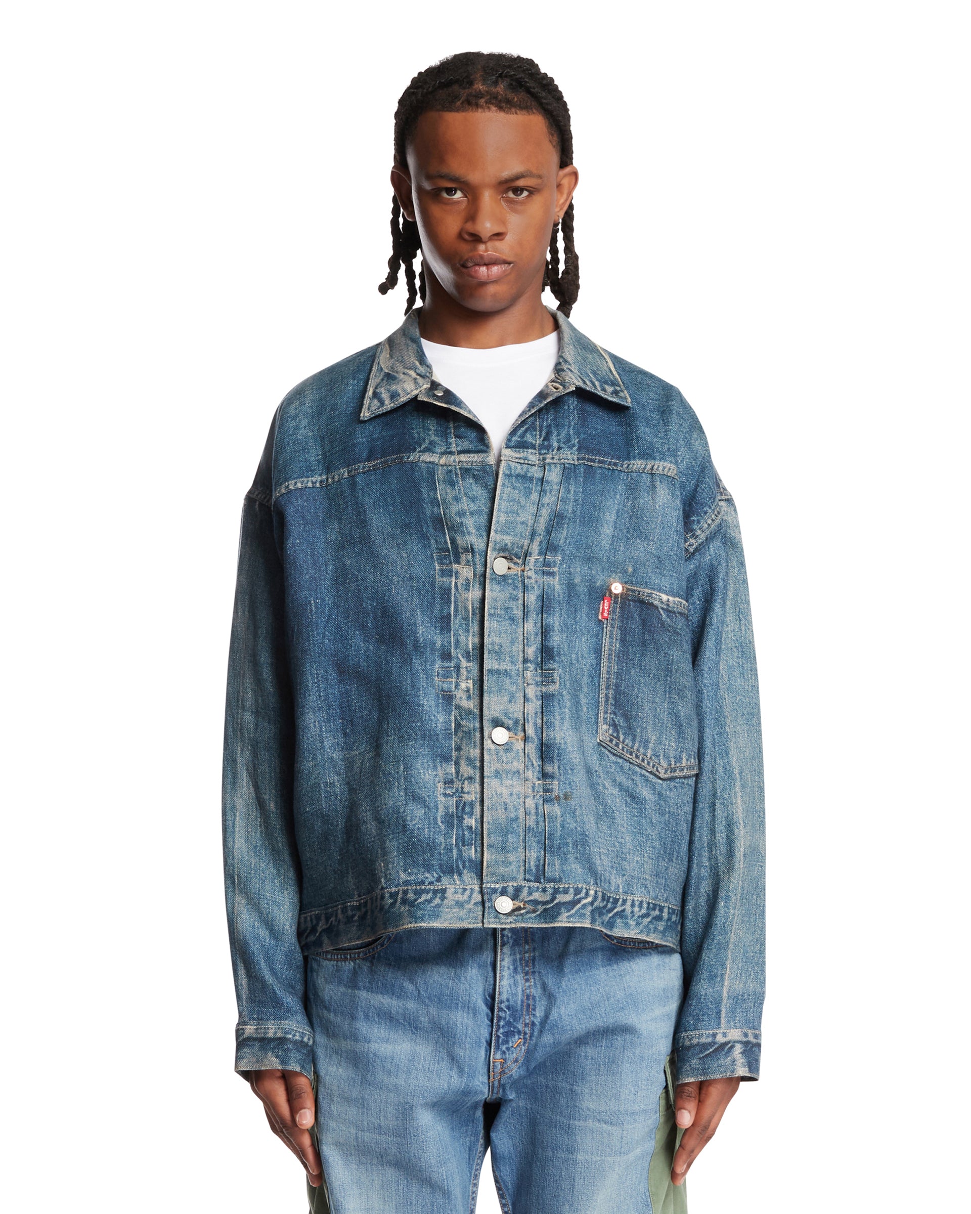 Levi's x Junya Watanabe Blue Linen Denim Jacket | JUNYA WATANABE