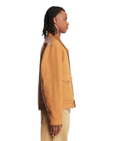 Brown Patchwork Effect Jacket | PDP | Antonia