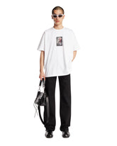 White Printed Cotton T-Shirt | PDP | Antonia