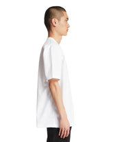 White Printed Cotton T-Shirt | PDP | Antonia