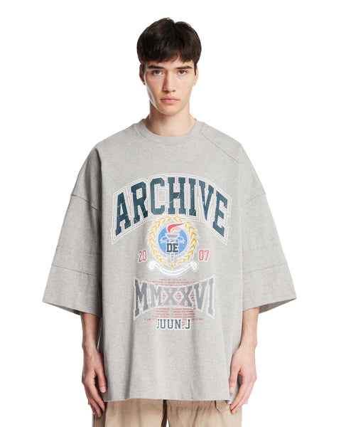 Gray Archive Printed T-Shirt | JUUN.J - Antonia