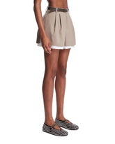 Pantaloncini A Doppio Strato Beige | PDP | Antonia