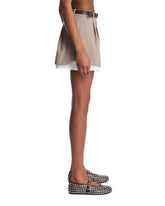 Pantaloncini A Doppio Strato Beige | PDP | Antonia