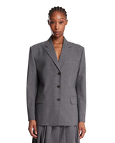 Giacca A Tre Bottoni In Lana Grigia - JUUN.J WOMEN | PLP | Antonia