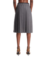 Gonna A Pieghe Grigia | PDP | Antonia