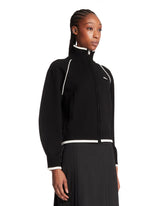 Felpa in Tessuto Tecnico Nera | PDP | Antonia