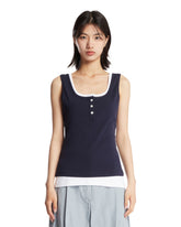Blue Double-Layer Top - JUUN.J WOMEN | PLP | Antonia
