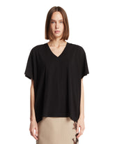 Black Cotton Linda T-Shirt | PDP | Antonia