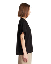 Black Cotton Linda T-Shirt | PDP | Antonia