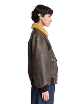 Brown Sandor Aviator Jacket | PDP | Antonia