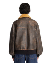 Brown Sandor Aviator Jacket | PDP | Antonia