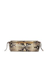 Beige Snakeskin-Print Clutch | PDP | Antonia