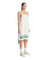White Asymmetric Pleated Dress | PDP | Antonia