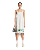 White Asymmetric Pleated Dress | PDP | Antonia