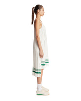 White Asymmetric Pleated Dress | PDP | Antonia