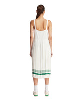 White Asymmetric Pleated Dress | PDP | Antonia