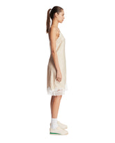 Beige Landscape Embroidered Tulle Dress | PDP | Antonia