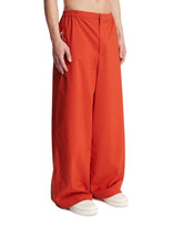 Orange Loose-Fit Taffeta Pants | PDP | Antonia