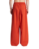 Orange Loose-Fit Taffeta Pants | PDP | Antonia