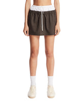 Brown Wool Mini Skirt | PDP | Antonia
