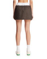 Brown Wool Mini Skirt | PDP | Antonia