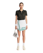 White Boucle Knit Mini Skirt | PDP | Antonia