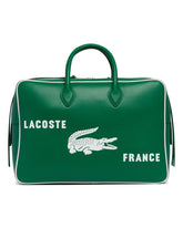 Green Printed Leather Gym Bag | PDP | Antonia
