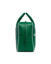 Green Printed Leather Gym Bag | PDP | Antonia