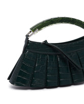 Green H Lenglen Runway Leather Wallet | PDP | Antonia
