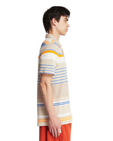 Multicolour Striped Pique Polo | PDP | Antonia