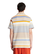 Multicolour Striped Pique Polo | PDP | Antonia