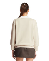 White Boucle Knit Mini Skirt | PDP | Antonia