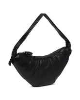 Black Large Croissant Bag | PDP | Antonia