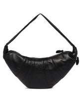 Black Large Croissant Bag | PDP | Antonia