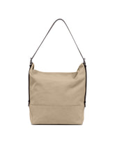 Beige Belted Canvas Bag | PDP | Antonia