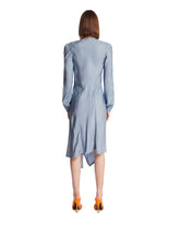 Light Blue Viscose Twill Dress | PDP | Antonia