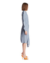 Light Blue Viscose Twill Dress | PDP | Antonia