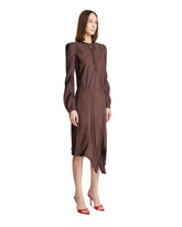 Brown Asymmetric Dress | PDP | Antonia
