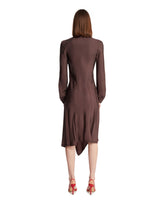 Brown Asymmetric Dress | PDP | Antonia