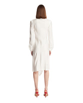 White Asymmetric Dress | PDP | Antonia