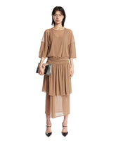 Beige Double-Layer Dress | PDP | Antonia
