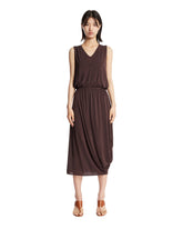 Abito Midi In Viscosa Marrone - ABITI DONNA | PLP | Antonia
