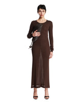 Brown Viscose Long Dress | PDP | Antonia