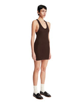 Brown Viscose Mini Dress | PDP | Antonia