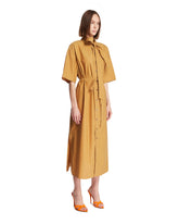 Brown Cotton and Silk Tube Dress | PDP | Antonia