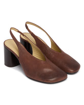 Glove Slingback Pumps Marroni - SCARPE CON TACCO DONNA | PLP | Antonia